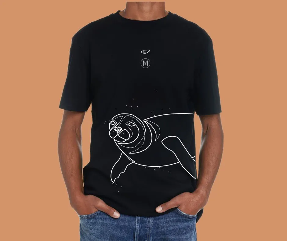 black-t-shirt-mo-monk-seal-front